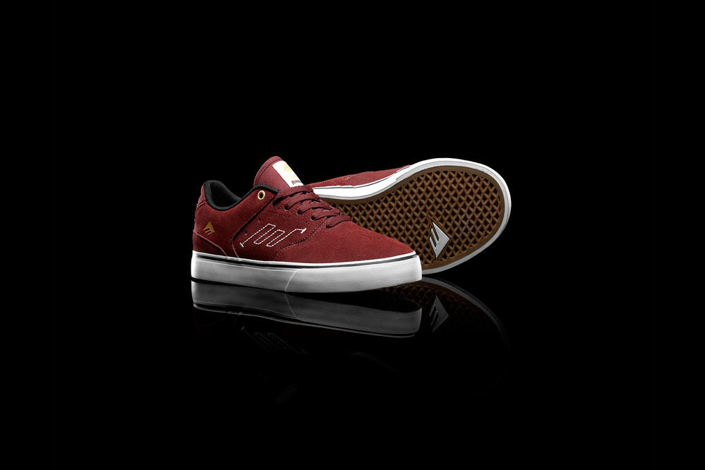 Emercia The Reynolds Vulc Schuh in Burgundy White