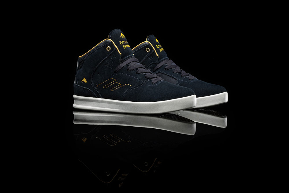 Emerica The Reynolds Schuh in Navy Yellow