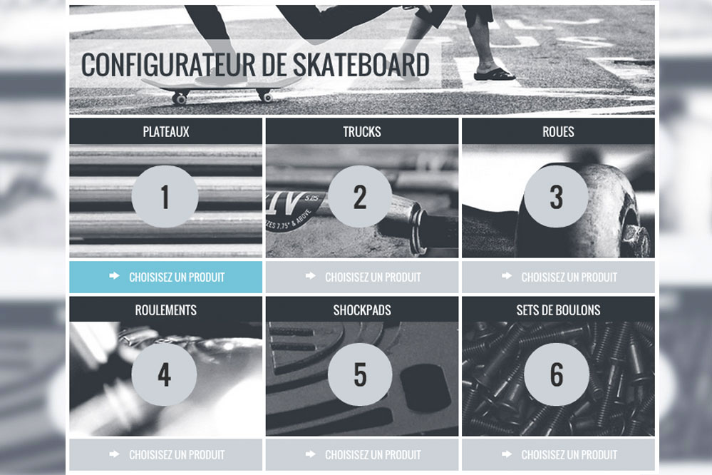 Le skatedeluxe Configurateur de Skateboard