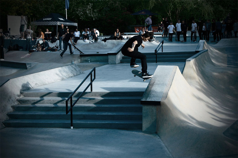 Denny Pham avec un Nollie Flip FS Crooks parfait