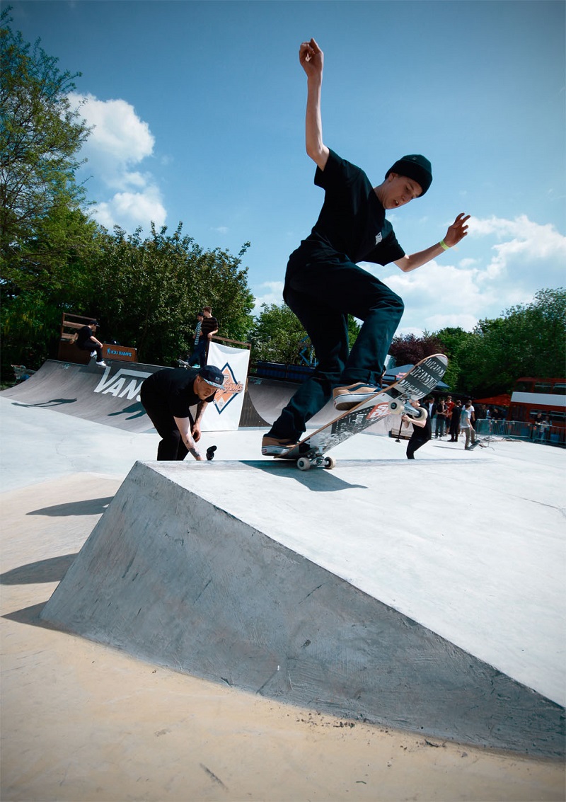 Thomas Graf met een cleane FS Bluntslide