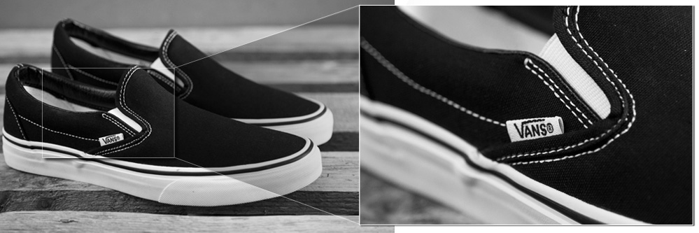 all black vans vs black and white vans