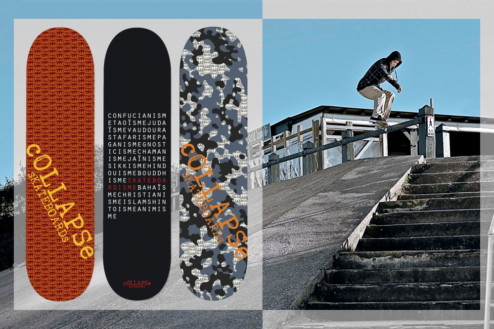 cOLLAPSe skateboards sur skatedeluxe