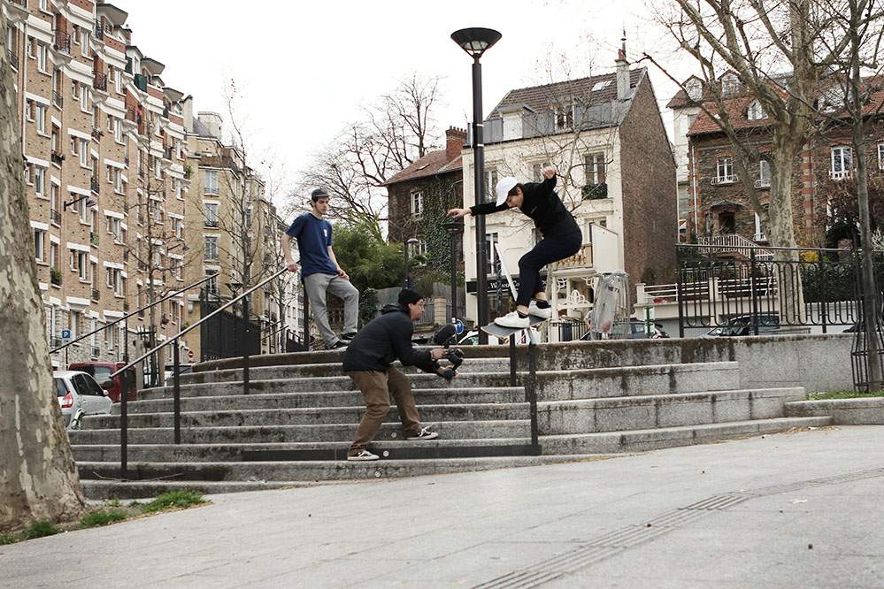 Amiel Kornicki - FS Feeble - SK8DLX PSA Longsleeve & Kevin Ozcan SK8DLX Homerun T-Shirt