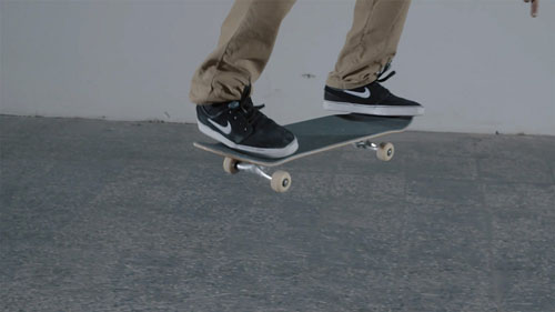 Skateboard Trick BS Ollie