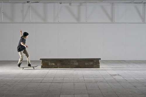 Skateboard Trick BS Bluntslide Feet Position