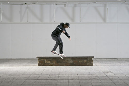 Skateboard Trick BS Crooked Grind