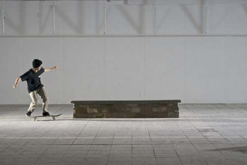 Skateboard Trick BS Smith Grind Feet Position