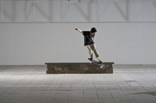 Skateboard Trick BS Smith Grind