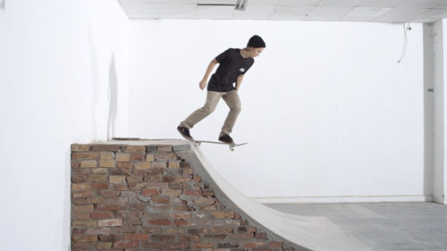 Skateboard Trick Drop-In