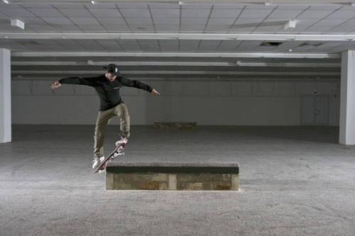 Skateboard Trick FS Boardslide