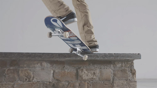 Skateboard Trick FS Crooked Grind
