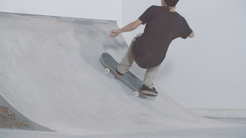 Skateboard Trick FS Ollie Feet Position