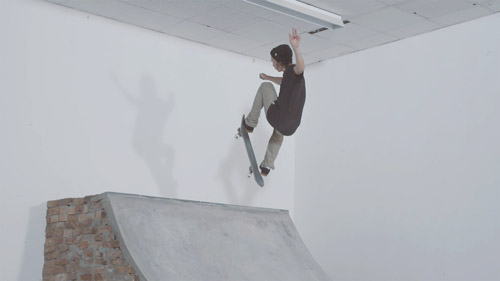 Skateboard Trick FS Ollie