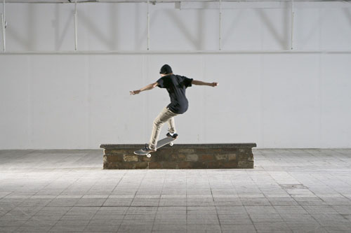 Skateboard Trick FS Smith Grind