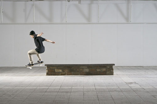 Skateboard Trick FS Smith Grind