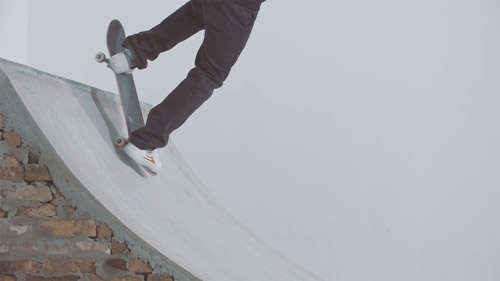 Skateboard Trick Pivot to Fakie