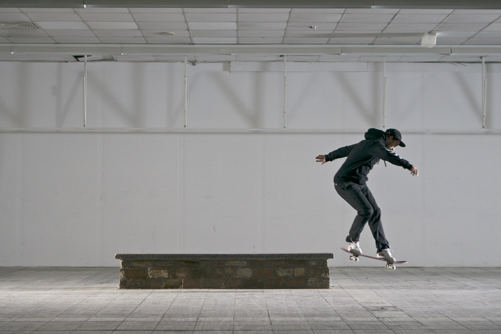 Skateboard Trick - BS Noseslide