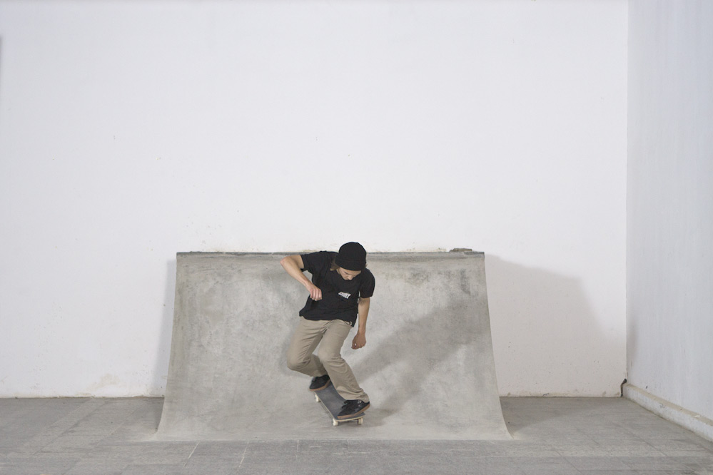 Skateboard Trick BS Ollie
