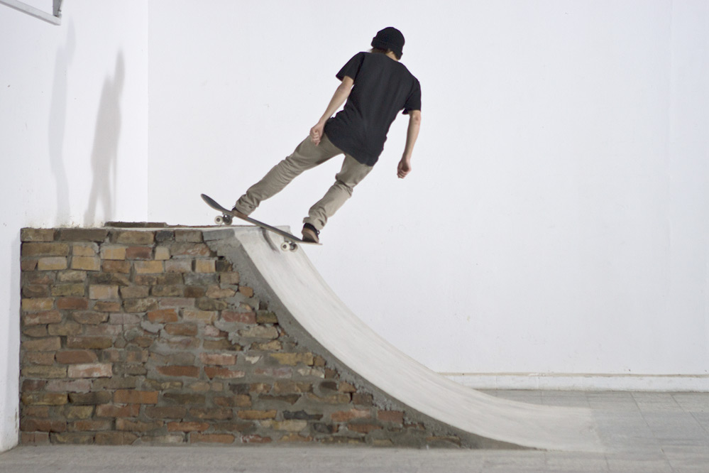 Skateboard Trick Rock to Fakie