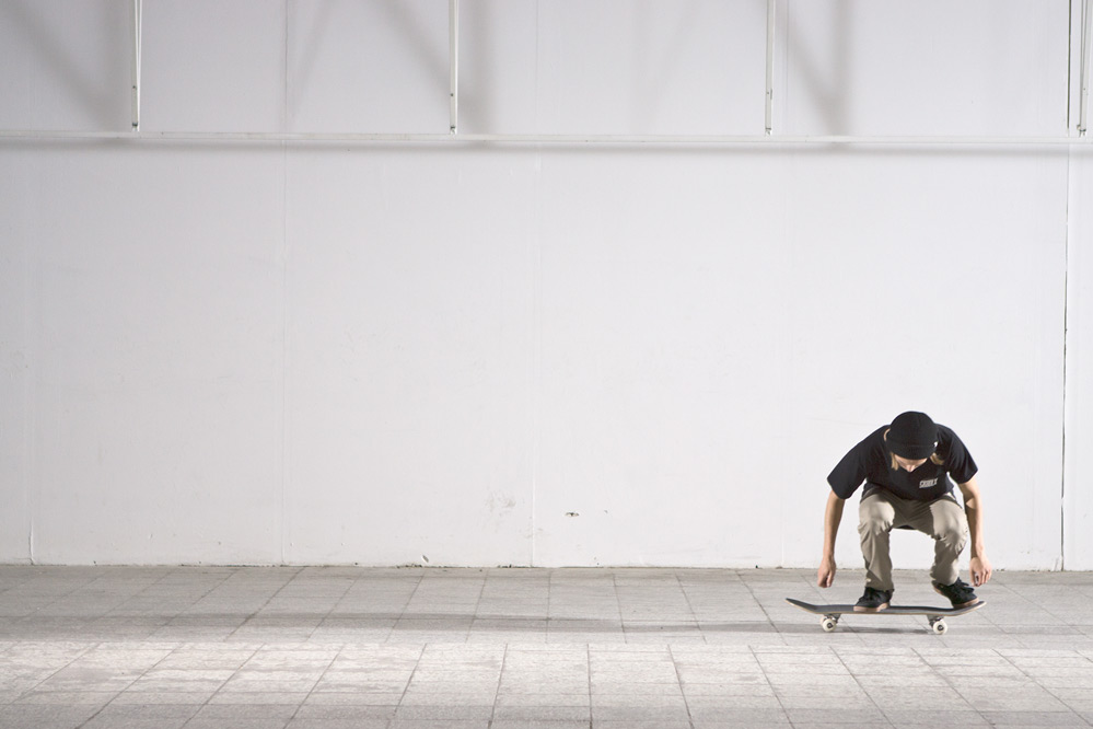 Skateboard Trick Switch Heelflip