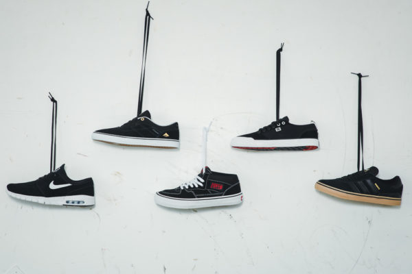 skate shoes with velcro strap