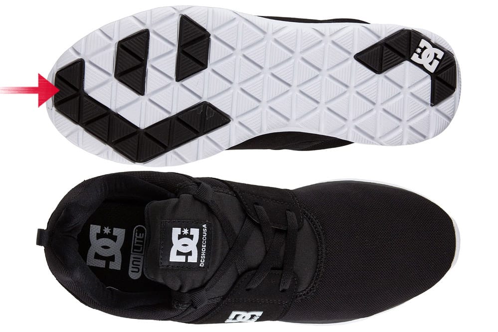 dc shoes with air bubble