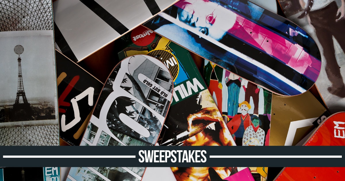 Skateboard Streetwear Sweepstakes