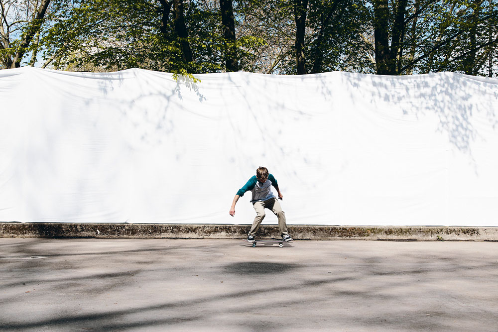 Skateboard Trick Nollie Treflip