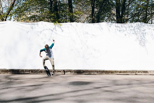 Skateboard Trick Nollie Treflip