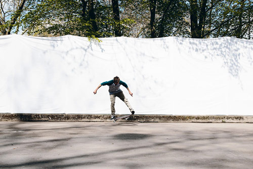 Skateboard Trick Nollie Treflip