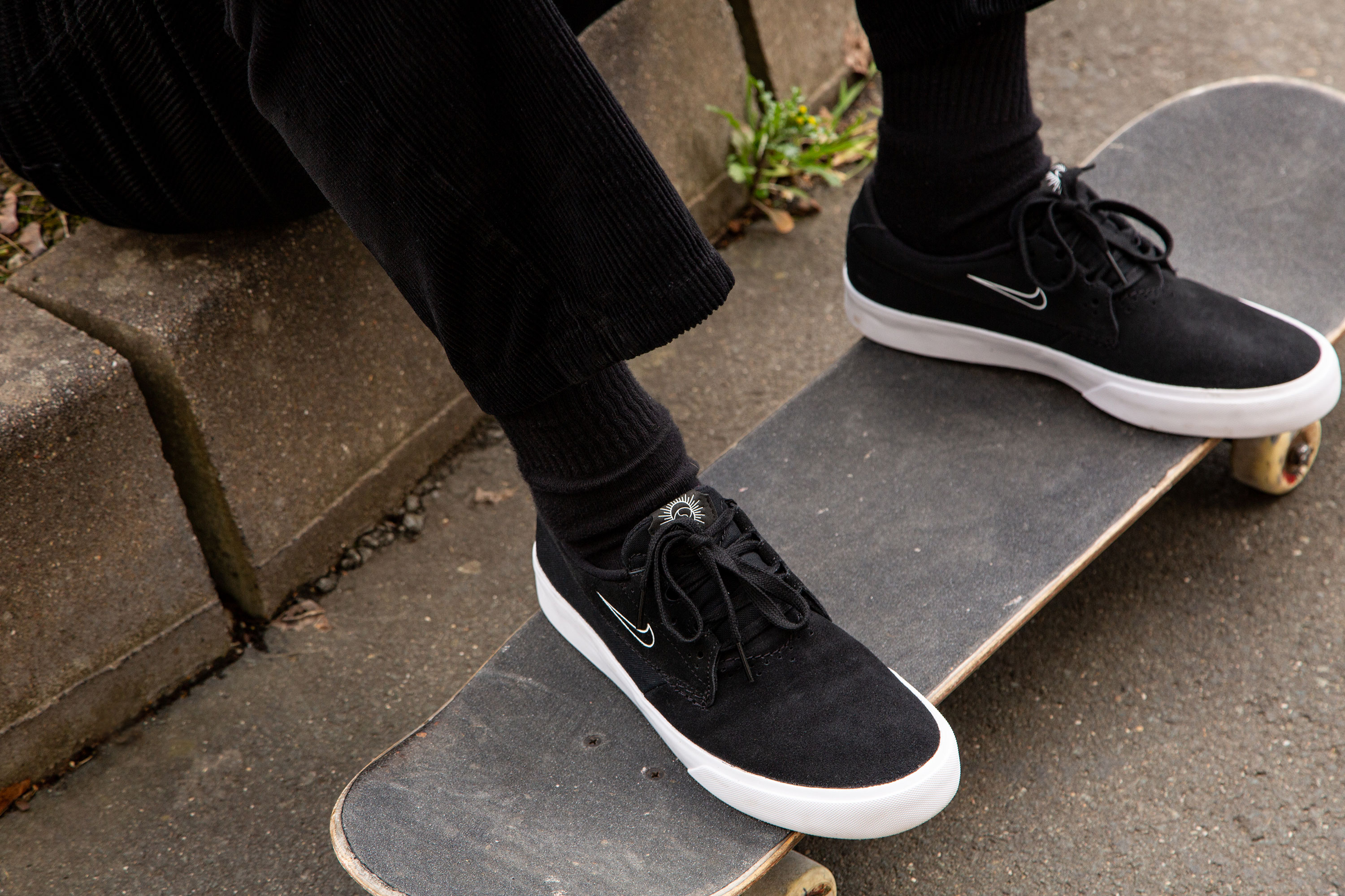 skate shoes with ollie pad