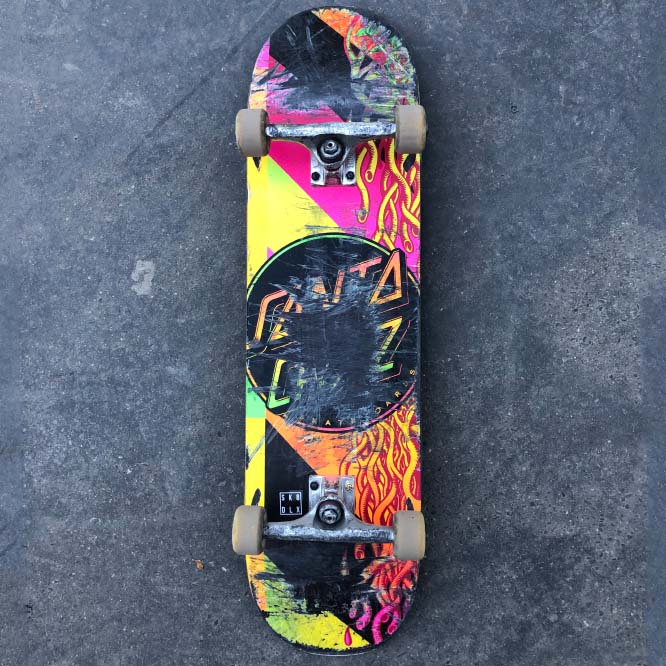 Featured image of post Cool Skateboard Decks Santa Cruz Whitefang skateboards 31 inch complete skateboard double kick skate board 7 layer canadian maple deck skateboard for kids and beginners