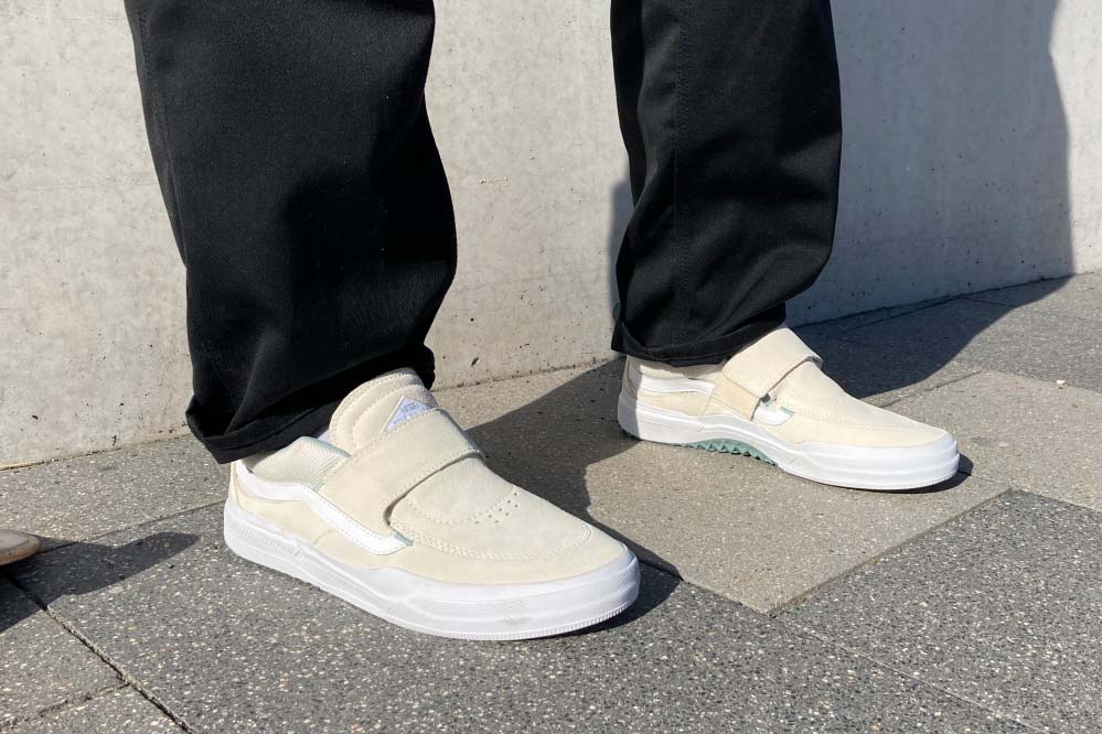 velcro vans on foot