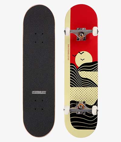 skatedeluxe Rising Sun 7.75" Complete Skateboard
