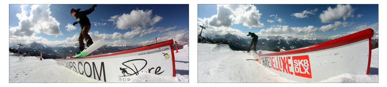 skatedeluxe Double Kinked Rail am Patscherkofel in Innsbruck skatedeluxe Rail