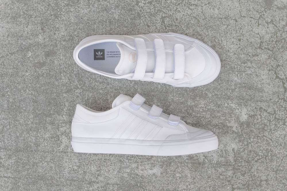 adidas matchcourt velcro white