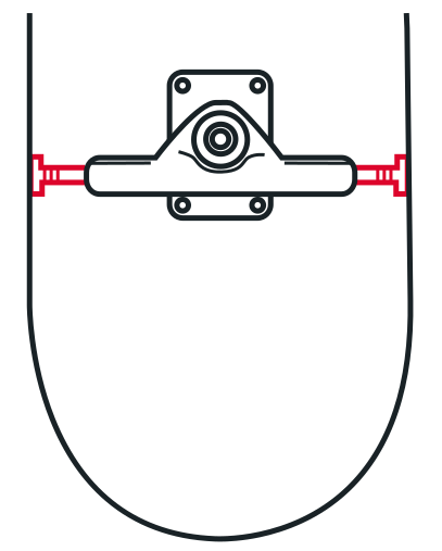 Skateboard Truck Width in Relation to the Deck Skateboard Truck Width in Relation to the Deck