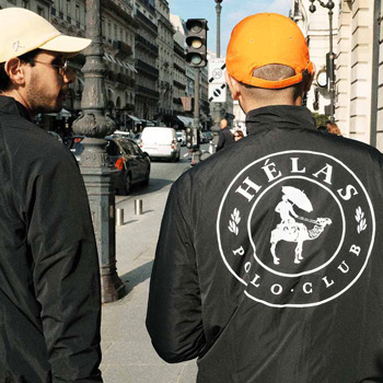 Hélas Jacke mit Polo Club Backprint
